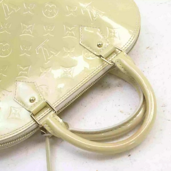SOLD Louis Vuitton Hand Bag Alma PM Yellows Vernis - Picture 6 of 9